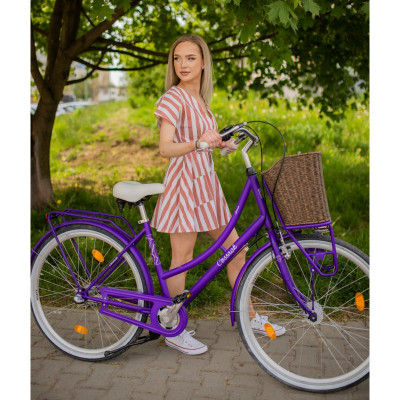 Mestský bicykel 28" Cossack GENOA 3 prevodový 19,5" fialová